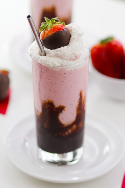Chocolate Strawberry Milkshakes Recipe - Food Fanatic