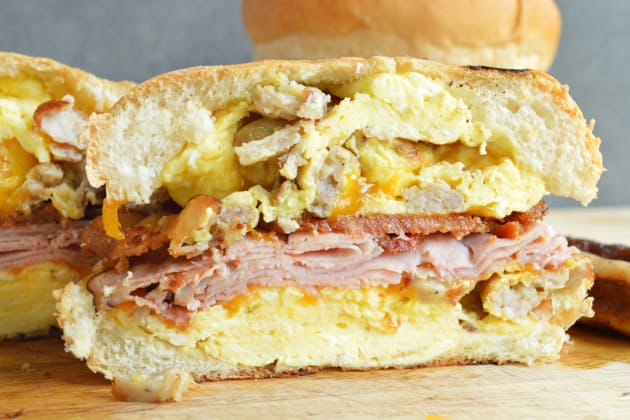 Breakfast Dagwood Sandwich Image