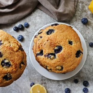 Gluten free lemon blueberry muffin tops photo