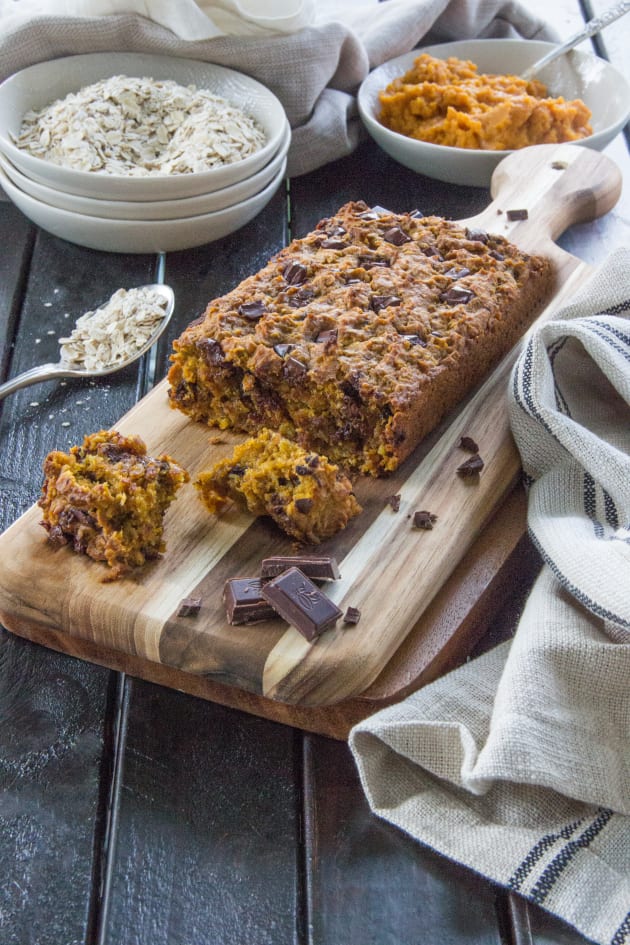 Dark Chocolate Oatmeal Pumpkin Bread Image