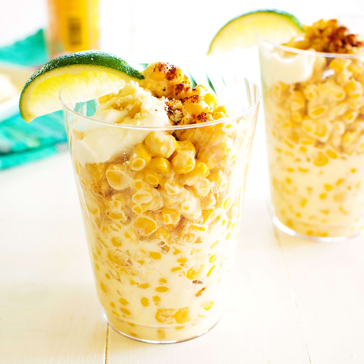 Mexican Corn in a Cup Recipe Embed - Food Fanatic