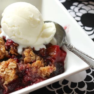 Fruit and berry cobbler picture