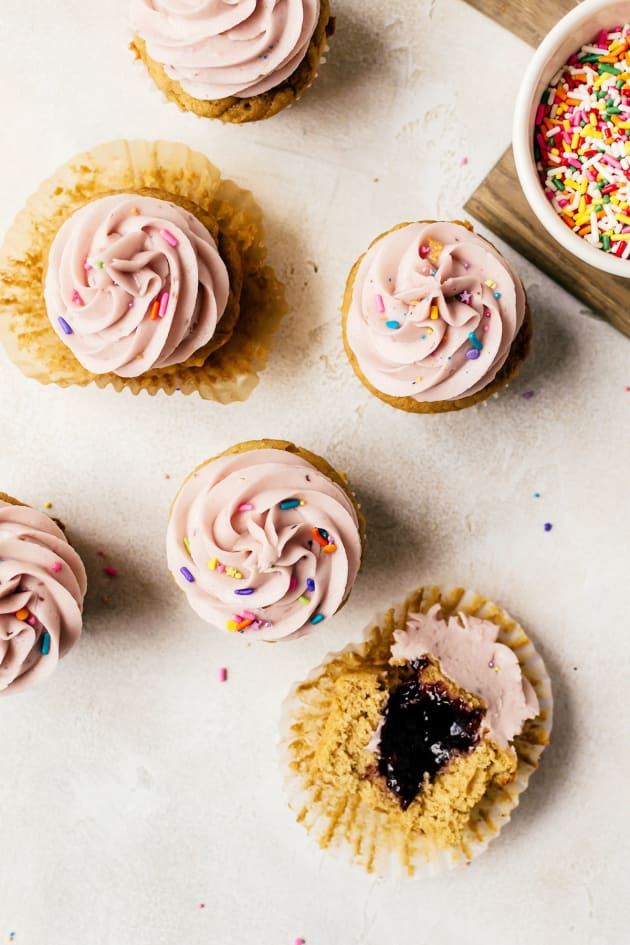 Peanut Butter and Jelly Cupcakes Picture