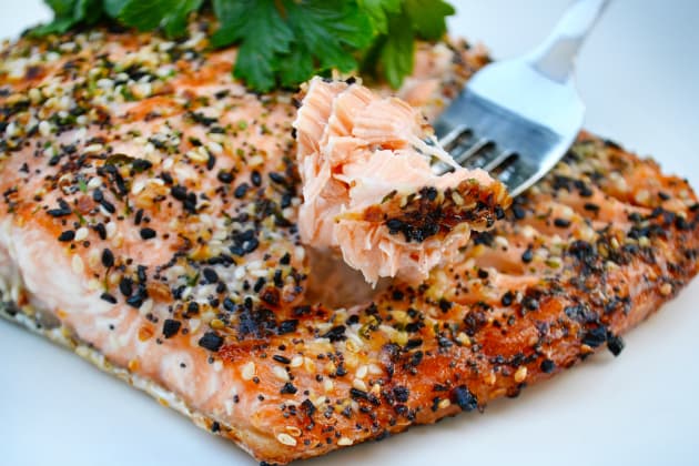 Roasted Salmon with Everything Bagel Spice Image