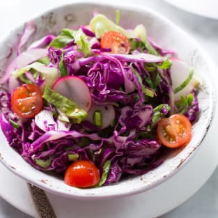 Quick easy red cabbage salad photo