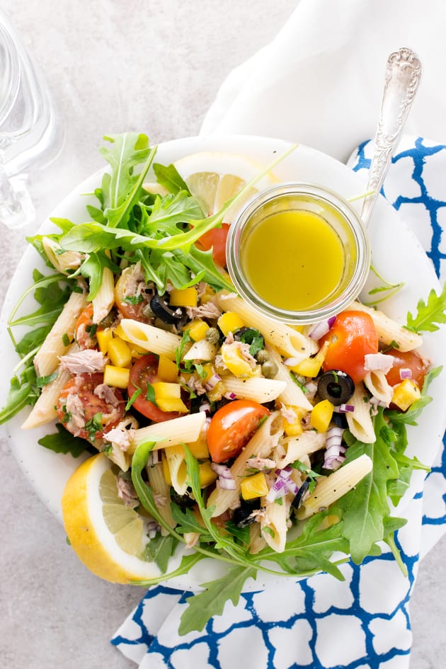 Mediterranean Tuna Pasta Salad - Food Fanatic