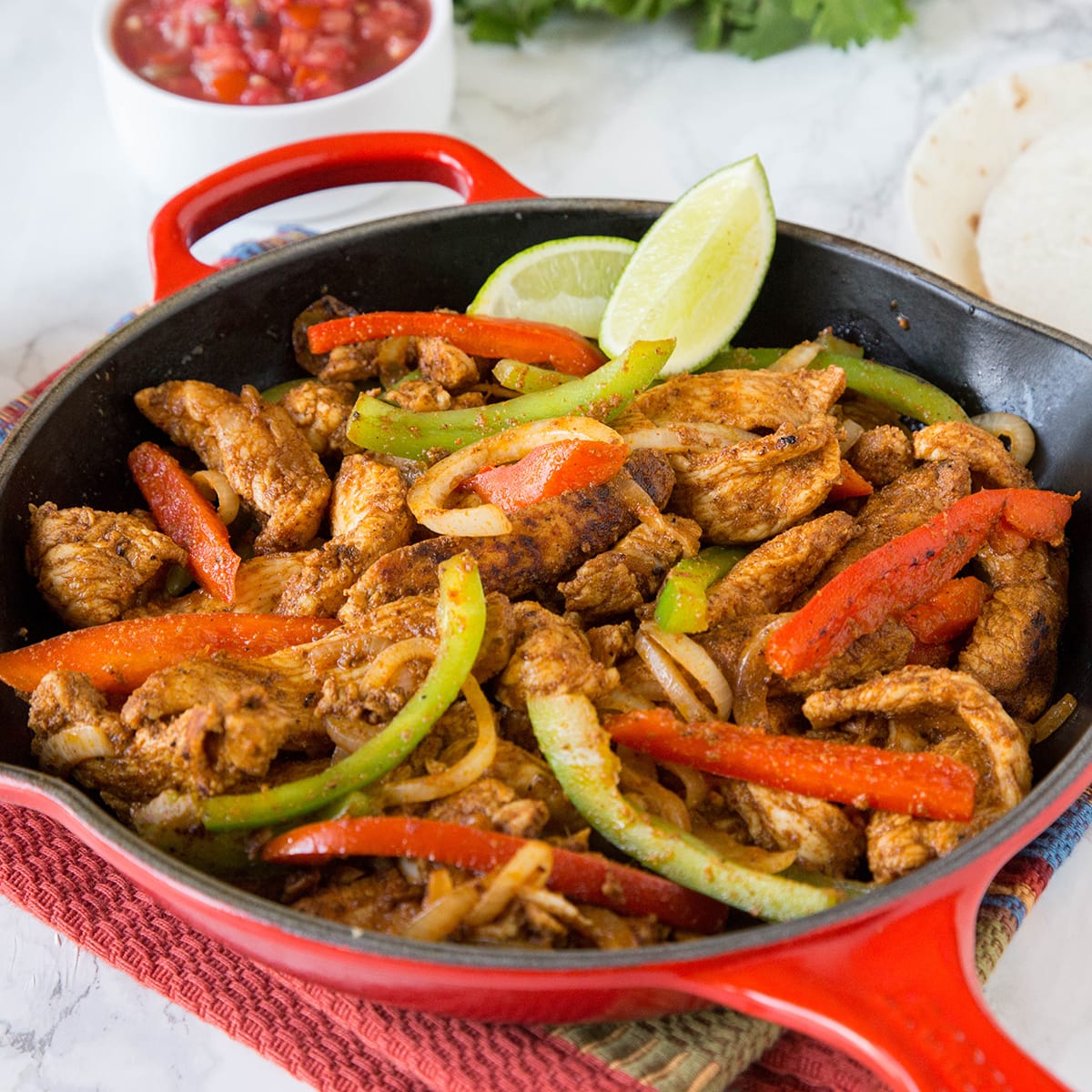 The BEST Easy Chicken Fajitas 