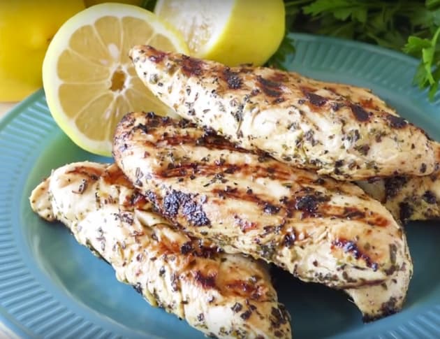 Grilled Lemon Chicken Tenders