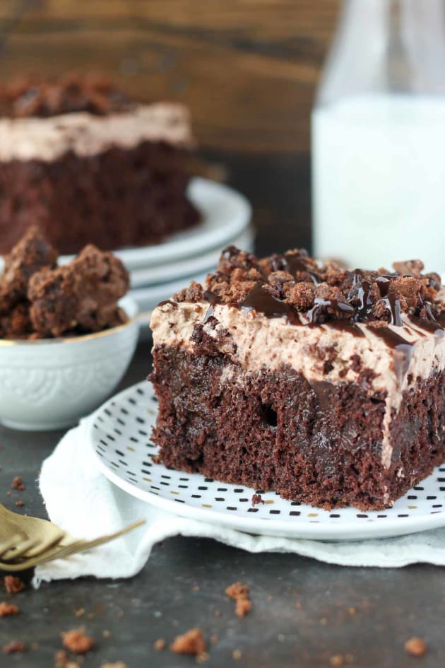 Brownie Batter Poke Cake Image