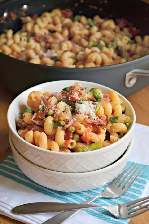 Asparagus Prosciutto Pasta Food Fanatic