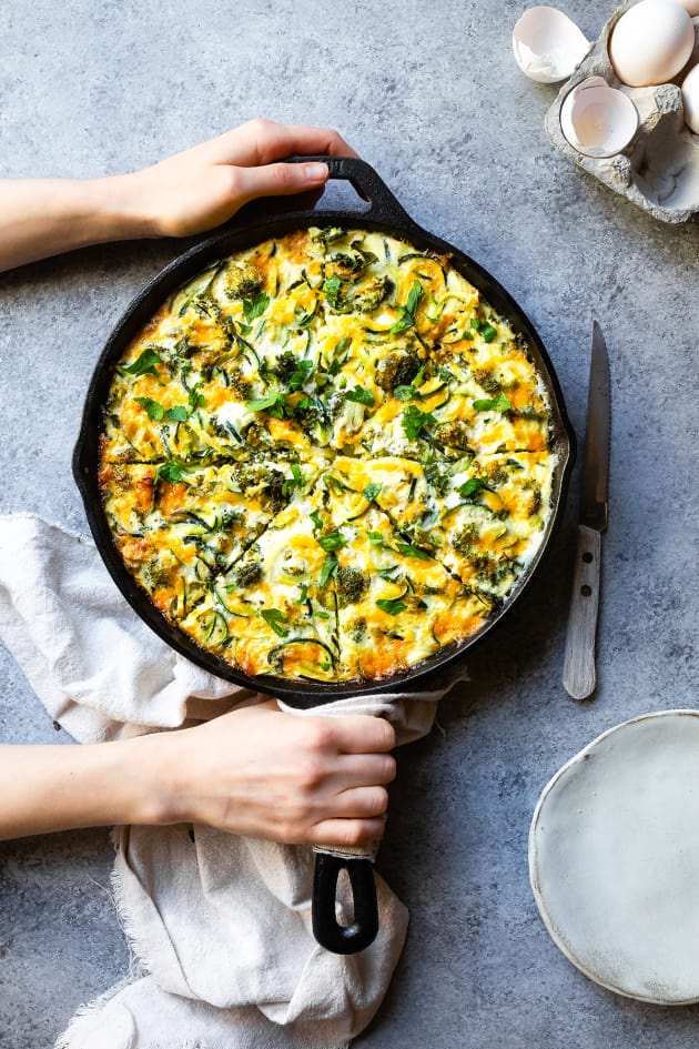 Broccoli Cheddar Zoodle Bake Recipe Food Fanatic