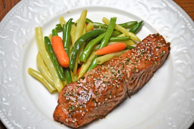 Roasted Teriyaki Salmon Image
