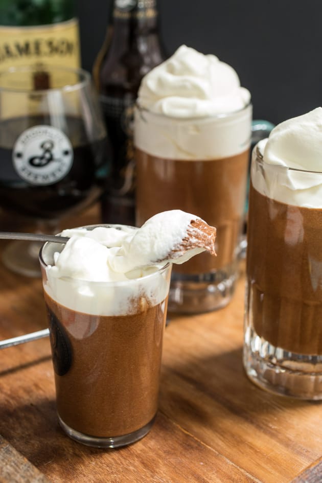 Chocolate Stout Mousse with Whiskey Cream Picture