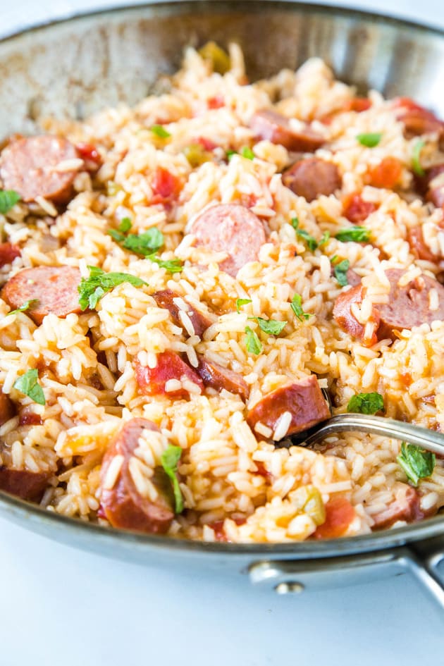 Easy Sausage and Rice Skillet Recipe - Food Fanatic