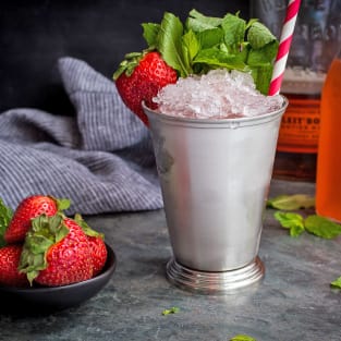 Strawberry rhubarb julep photo