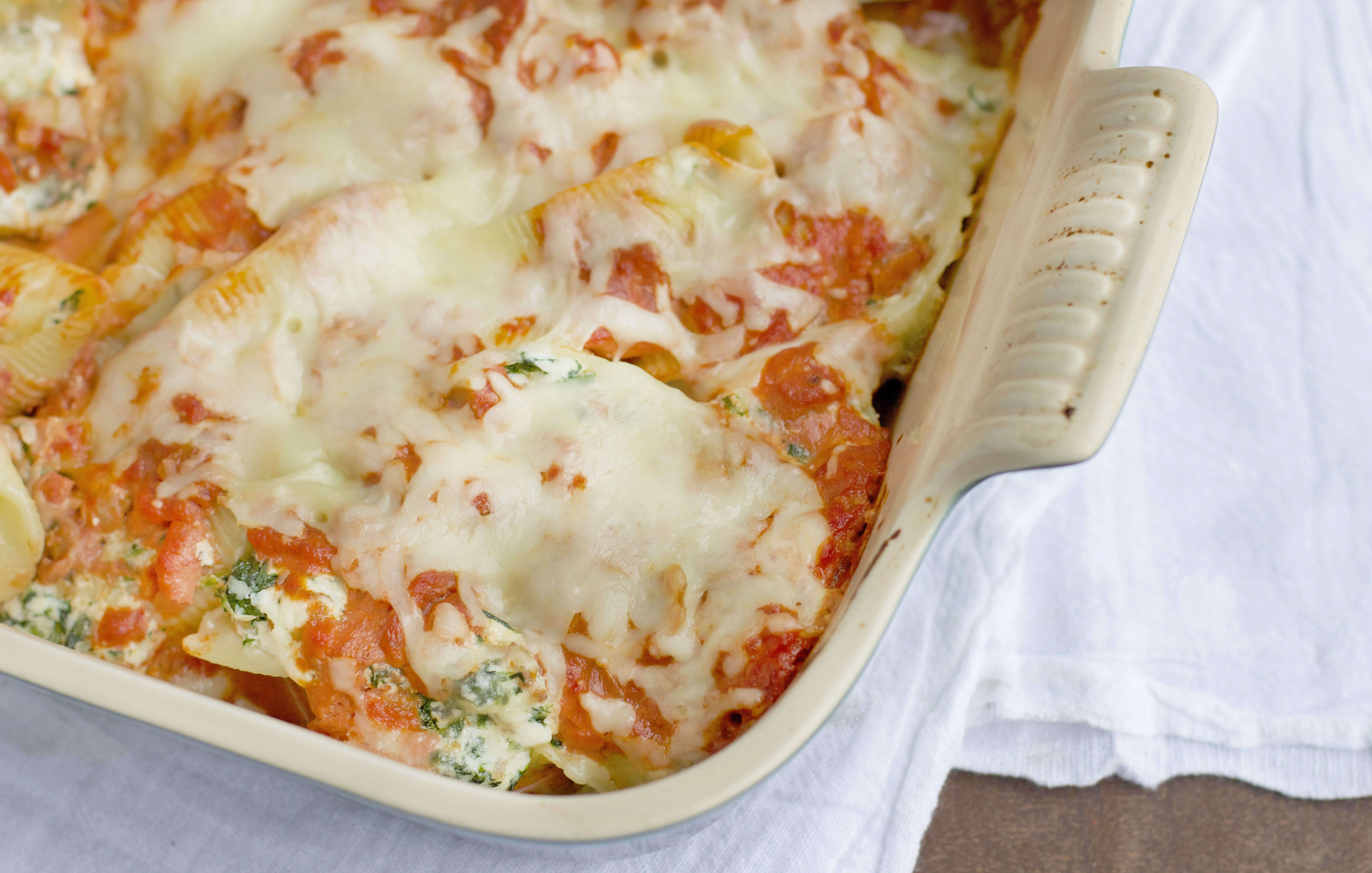 Sausage & Spinach Stuffed Shells