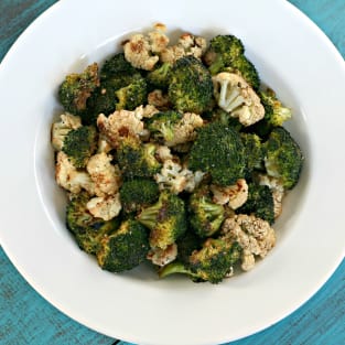 Roasted broccoli and cauliflower picture