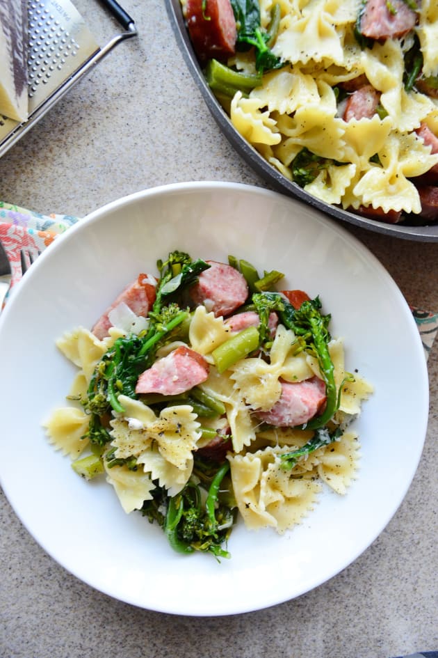 Broccoli Pasta with Kielbasa Food Fanatic