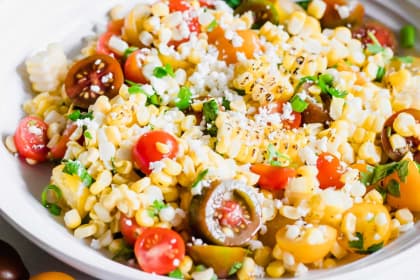 Roasted Corn and Tomato Salad