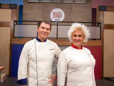 Anne Burrell and Bobby Flay Pic