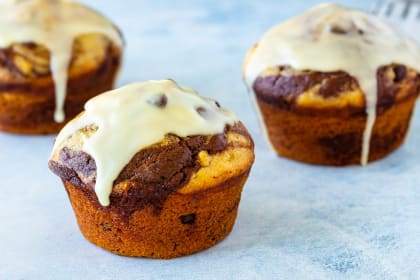 Glazed Chocolate Orange Muffins Recipe