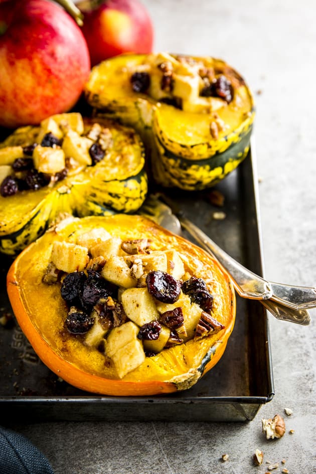 Cranberry Apple Stuffed Acorn Squash Pic