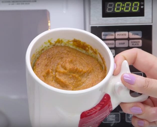Microwavable Pumpkin Pie in a Cup