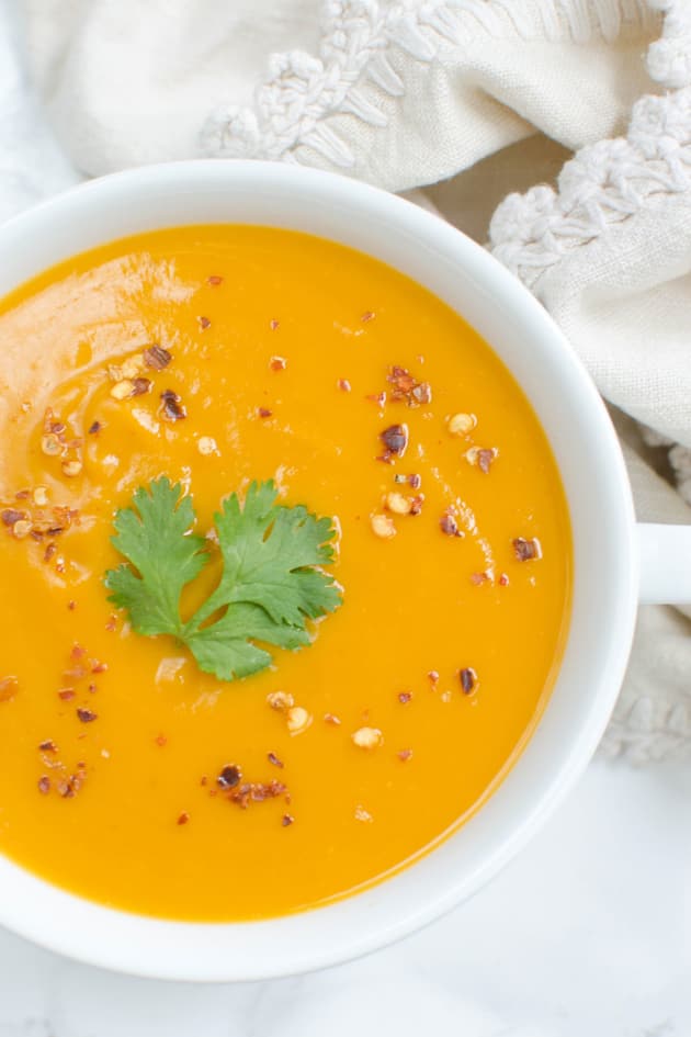 Paleo Coconut Curry Butternut Squash Soup Image - Food Fanatic