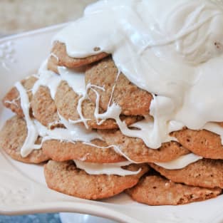 Oatmeal cream pie cookie cake photo