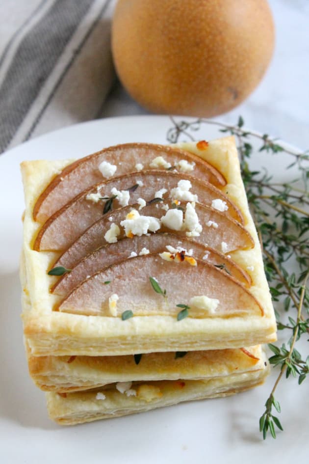 Pear Thyme Feta Tarts Image