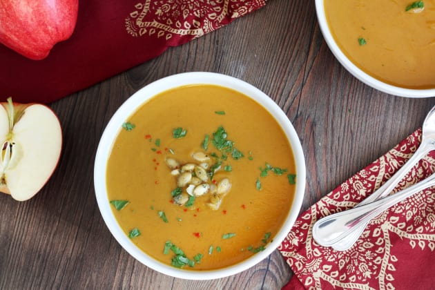 Curried Butternut Squash and Apple Soup Image