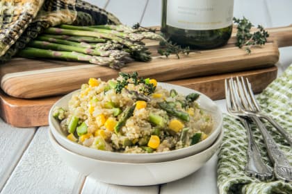 Quinoa Risotto with Asparagus