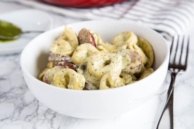 Creamy Pesto Tortellini Image