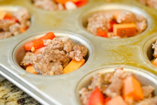 Gluten Free Sweet Potato & Sausage Egg Cups Pic