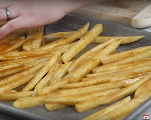 Baking Chili-Lime French Fries