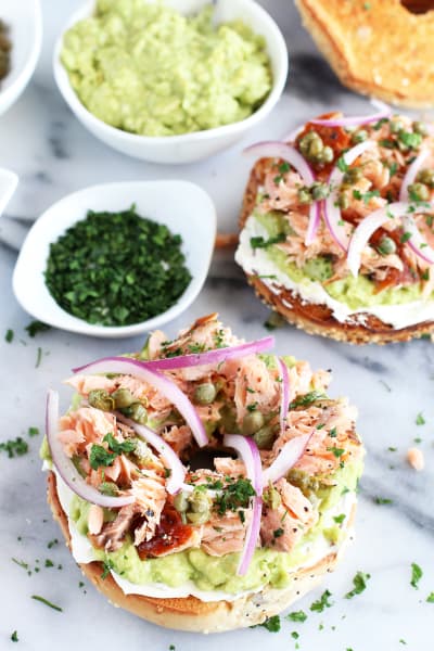 File 1 Smoked Salmon Avocado Cream Cheese Bagel