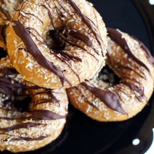 Baked samoa donuts photo