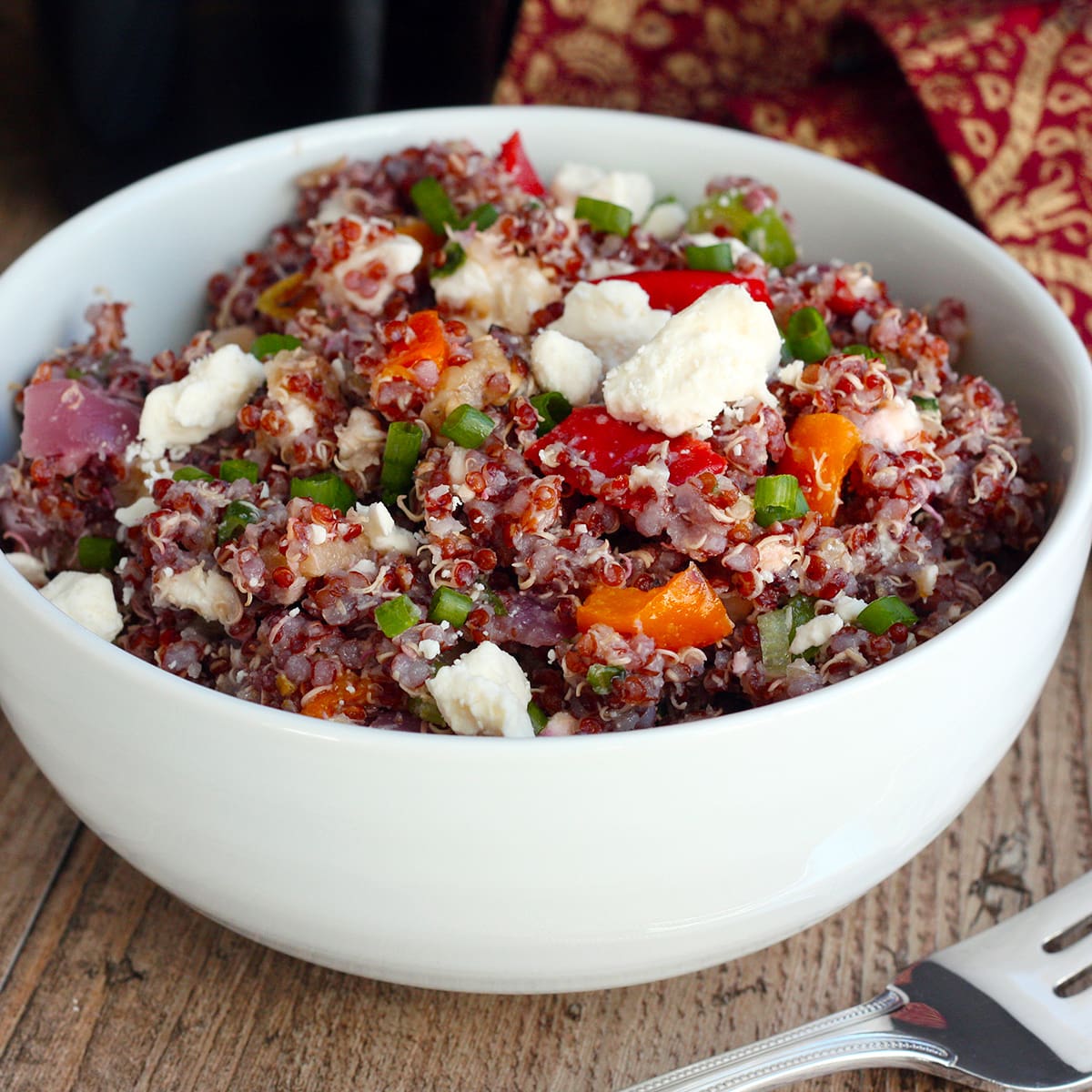 Roasted Vegetable Quinoa Salad Recipe Food Fanatic