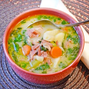 Ham potato soup photo