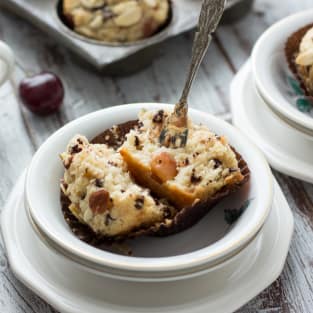 Cherry chocolate chip muffins photo