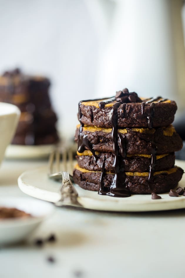 Vegan Cookie Dough Brownie Pancakes Food Fanatic