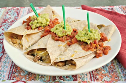 Vegetarian Burritos: Hearty Mushrooms and Melty Cheddar
