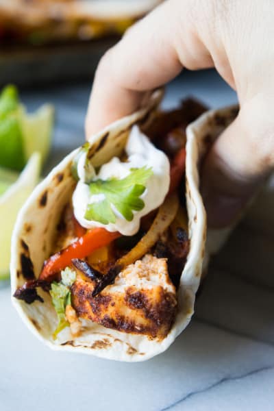 Sheet Pan Chicken Fajitas