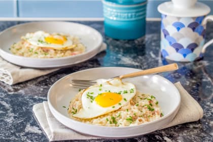 Bacon and Egg Risotto