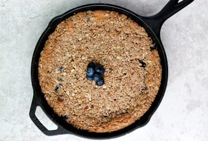 Blueberry Chocolate Chip Skillet Cookie