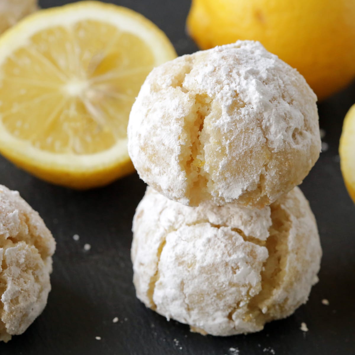 Gluten Free Lemon Crinkle Cookies Recipe - Food Fanatic
