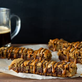 Rolo cookie bars photo