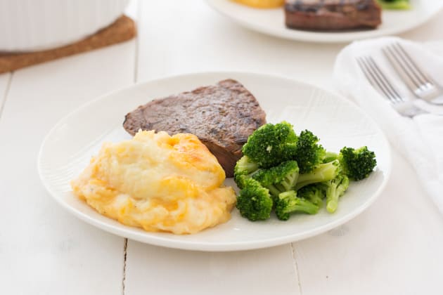 Cheesy Mashed Potato Casserole Recipe - Food Fanatic