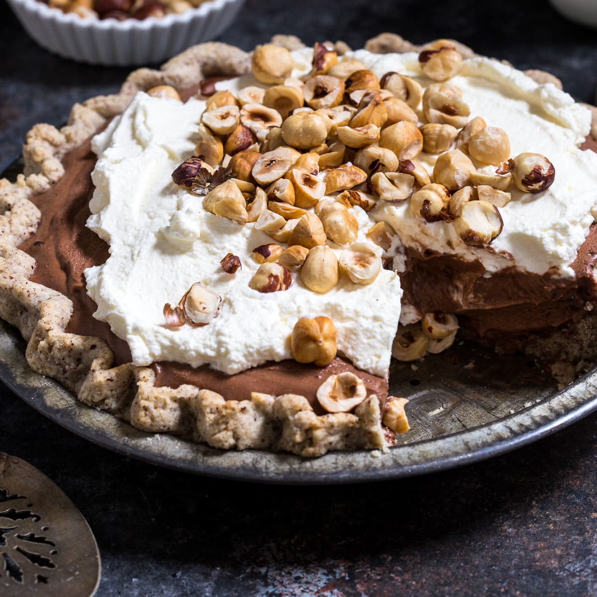 Boozy Chocolate Hazelnut Cream Pie Recipe Food Fanatic