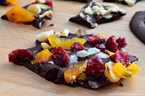 Dark Chocolate Macadamia Nut Bark
